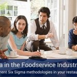 A six sigma poster that says "six sigma foodservice industry".