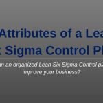 Lean Six Sigma Control Plan