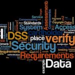A collage of words the relate to PCI that include security, requirements, data, DSS, standards and hundreds of more small words.