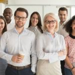 Smiling group of HR professionals